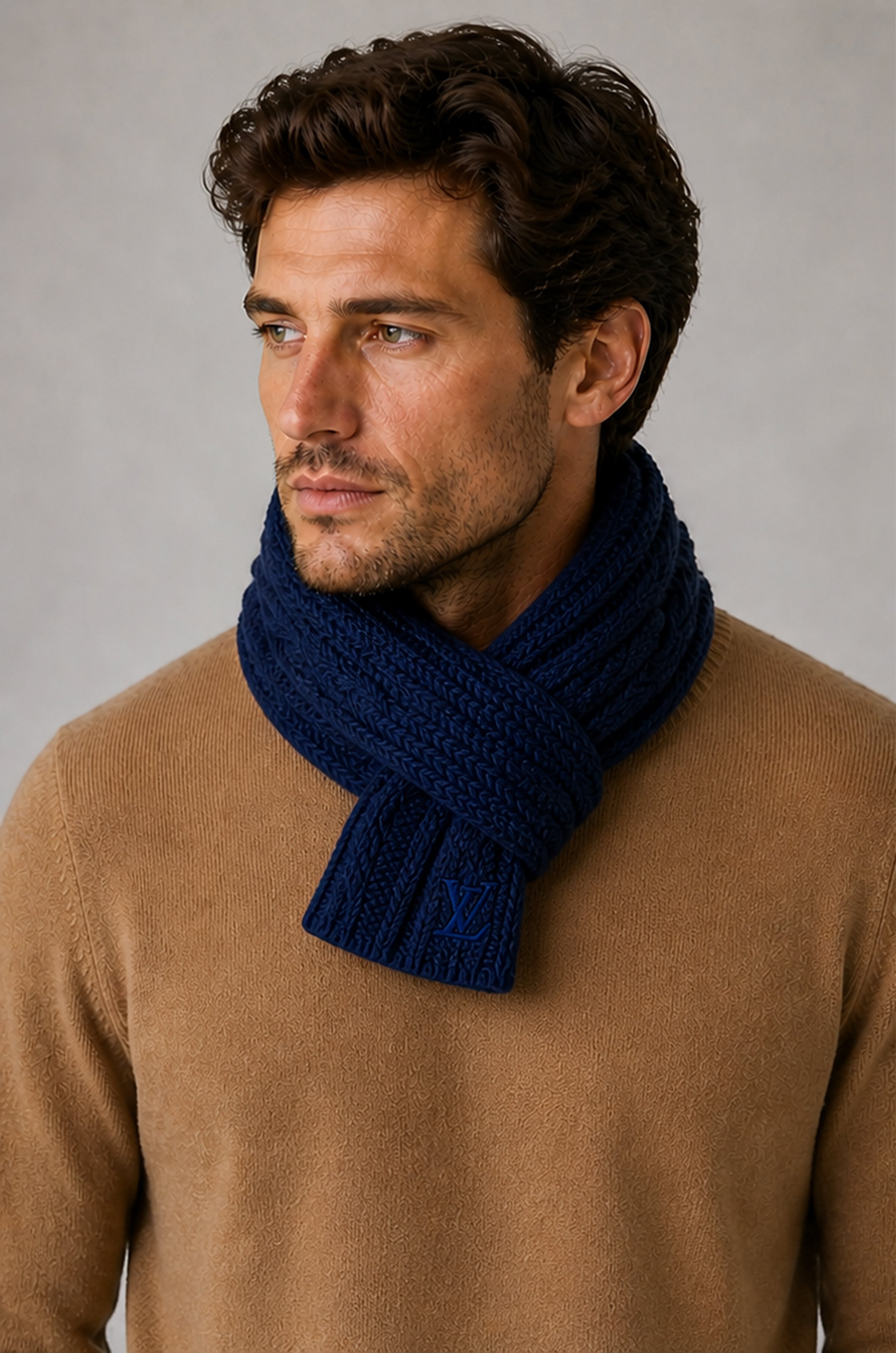 Louis Vitton Men's Mini Cable Scarf (multiple colors)